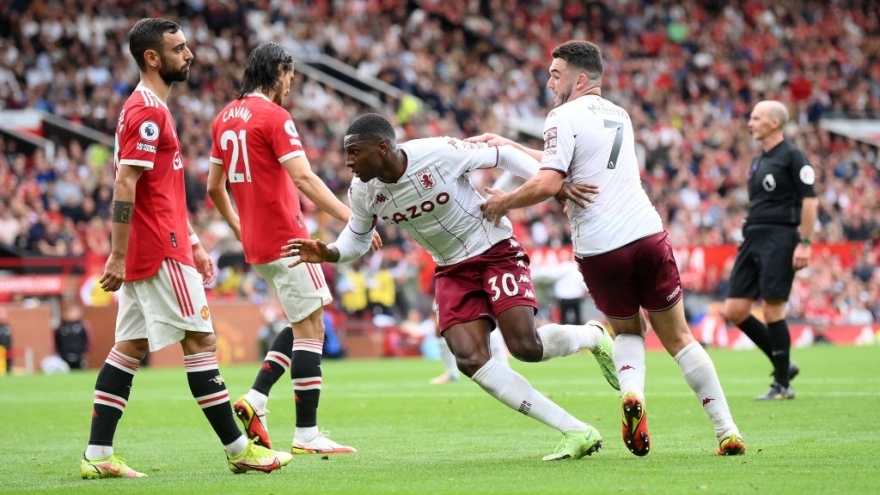 Bruno Fernandes đá hỏng penalty, MU thua Aston Villa ngay tại Old Trafford